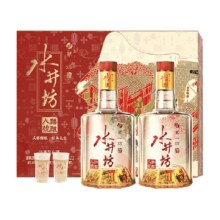 88VIP：swellfun 水井坊 52度纯粮食浓香型白酒520ml*2瓶臻酿八号礼盒装