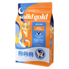 素力高（SolidGold）优蛋白系列金装鳕鱼 全价无谷猫粮 成猫幼猫 多肉美毛版 12磅+罐头2罐