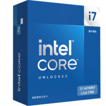 英特尔(Intel) i7-14700KF 酷睿14代 处理器 20核28线程 睿频至高可达5.6Ghz 33M三级缓存 台式机盒装CPU