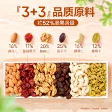 良品铺子每日坚果礼盒 混合坚果大礼包 干果原味坚果开心果坚果孕妇零食 【2罐装】每日坚果520g*2罐 x1份