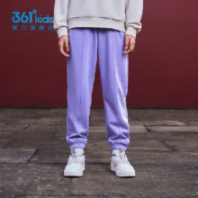 PLUS会员：361° 儿童运动长裤 紫霞3501-女童【不加绒】 150cm