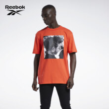 Reebok锐步官方男子TEE经典运动休闲宽松百搭图案圆领短袖T恤 HG4345 A/S