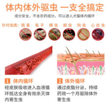 大宠爱体内外驱虫药狗狗猫咪用内外同驱滴剂宠物泰迪金毛成幼犬猫除蛔虫跳蚤耳螨虫一体同驱打虫药外用药硕腾 2.6-7.5kg【猫用45mg】3支整盒
