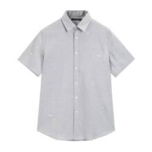 12日10点：PEACEBIRD MEN 太平鸟男装 夏季刺绣短袖衬衣 B1CCC250484
