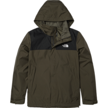 The North Face北面冲锋衣男1990版型春季新款户外徒步登山服防风防水连帽外套 A91/灰色 L