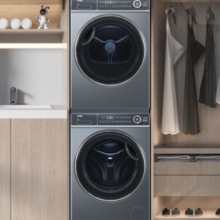 PLUS会员！Haier 海尔 新品精华洗 EG100BD66S＋HGY100-F376U1 热泵式洗烘套装 10KG
