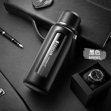 nRMEi 恩尔美 双层高硼硅玻璃水杯 黑色800ML