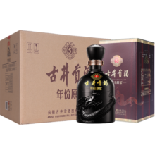 古井贡酒 年份原浆古5 浓香型白酒 45度500ml*6瓶 整箱装（含手提袋）