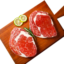plus会员：京觅 澳洲M3 安格斯 原切眼肉牛排400g 2片装*2件