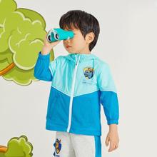 SKECHERS 斯凯奇 男小童|童装男童幼童儿童柔软梭织连帽外套春夏季