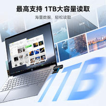 Lexar 雷克沙 读卡器多功能二合一双卡槽 USB3.2 Gen1高速读取TF卡SD TF/SD RW300U