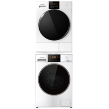 松下（Panasonic）洗烘套装 白月光1.0Pro 10kg滚筒洗衣机+9kg变频热泵烘干机 光动银除菌 1.1洗净比 3E1AK+EH900W
