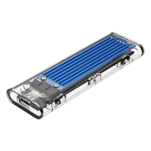 奥睿科(ORICO)M.2 NVMe/NGFF移动硬盘盒 Type-c3.1接口固态SSD外置盒 支持NVME/NGFF双协议 透明TCM2M-C3