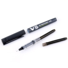 29号开始：百乐（PILOT）BXC-V5 直液式走珠笔 大V5中性水笔 0.5mm 可换墨胆 黑色