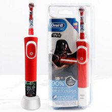 plus会员：欧乐B（Oral-B）儿童电动牙刷 D100充电式牙刷（3岁+适用）牙刷头适用 D100电动牙刷 星球大战