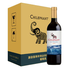 CHILEPHANT 智象 冰川赤霞珠干红葡萄酒750ml*6整箱红酒 智利进口红
