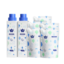 子初婴儿洗衣液儿童洗衣液宝宝专用洗衣液成人可用补充装500ml*8袋