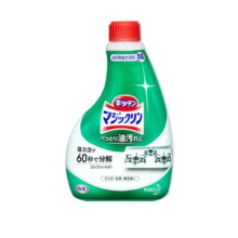 花王日本原装花王魔术灵泡沫型厨房灶台去重油污清洗剂抽油烟机去油污 400ml 1瓶 厨房去污替换装