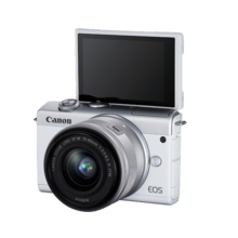 佳能（Canon） EOS M200微单相机 M100升级版 高清美颜自拍Vlog摄影小巧数码相机  M200 黑色 15-45mm套机 礼包版【送精美礼品~无必备配件摄影大礼包】