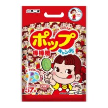 不二家（FUJIYa）袋装混合水果味棒棒糖 365g 1袋57支
