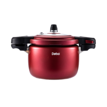 Debo德铂高压锅合金压力锅燃气电磁炉通用DEP-829 红色-4.5L 20cm