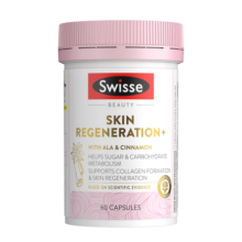Swisse斯维诗 抗糖丸焕肤胶囊 60粒/瓶 含维C铬锌 促进葡萄糖代谢 修护糖化皮肤 减少胶原蛋白流失 澳洲进口