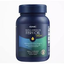 GNC 健安喜 深海鱼鱼油软胶囊omega3 120粒