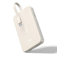 UGREEN 绿联 便携式双向快充大容量充电宝自带线 10000mAh