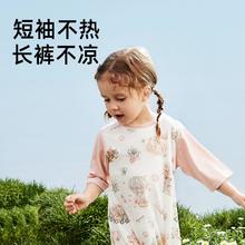 凑单24.9 蒂乐夏季儿童纯棉家居服空调服