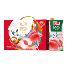 需福袋，88VIP:汇源100%桃汁果蔬汁饮料1L×6盒