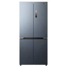 预售、PLUS会员：Midea 美的 无缝全嵌系列 MR-553WUSPZE 风冷十字对开门冰箱 527L 青城灰