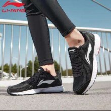 京东百亿补贴：李宁 LI-NING 透气跑鞋 标准黑/标准白