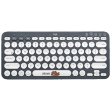 罗技（Logitech）K380无线蓝牙键盘办公静音键盘 笔记本平板ipad电脑键盘Mac 便携超薄键盘送女友 多设备连接 79键 K380布朗熊