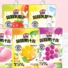 PLUS会员:亲亲 儿童蒟蒻吸吸果冻60g*35件