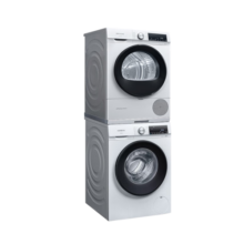 西门子（SIEMENS）10kg智能除渍滚筒洗衣机+10kg热泵烘干机家用防缠绕 WG52A1X00W+WQ55A2D00W