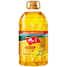 京东百亿补贴、plus会员立减:九三 食用油 非转基因 一级6.18L大豆油（九三出品甄选好油）