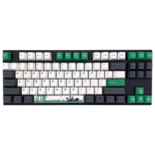 阿米洛（Varmilo） 熊猫系列机械键盘 静电容V2轴体 键盘机械 游戏键盘 程序员键盘 熊猫MA87键白灯 静电容V2雏菊黄轴