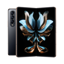 三星 SAMSUNG 心系天下 三星 W23 非凡陶瓷 尊奢铰链 瑰丽边框 16GB+512GB 5G折叠手机 熠金黑 附S Pen