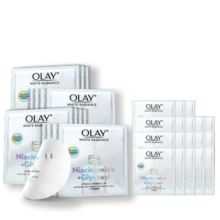 玉兰油（OLAY）超抗抗糖小白瓶精华面膜15片装烟酰胺美白补水保湿生日礼物