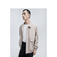 GXG 秋冬休闲时尚男士微落肩宽松翻领休闲夹克外套男外套