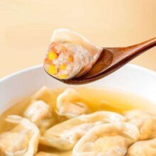 PLUS会员： 粤饺皇 玉米猪肉饺480g/24个  *4件