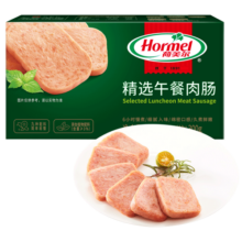 荷美尔（Hormel）低温午餐肉300g早餐三明治火腿肉肠烧烤火锅食材涮肉方便速食熟食 精选午餐肉300g*4