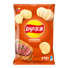 限地区、plus会员：乐事（Lay's）薯片 休闲零食 膨化食品 得克萨斯烧烤味 75克*3件