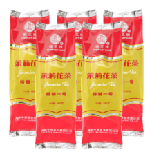 PLUS会员：猴王牌 中茶中粮出品 2023年茉莉花茶 浓香型茶叶散装袋装 特制一号 100g * 5袋*6件