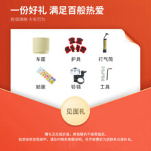 永久（FOREVER）折叠儿童自行车3-6岁自行车儿童单车儿童小孩自行车学生 14寸粉|轻松折叠+车筐+后座+礼包