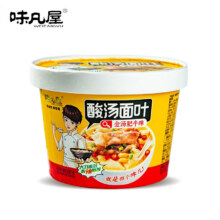 PLUS会员，需首购:味凡屋 酸汤面叶 三口味混合*6桶 共366g