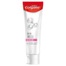 高露洁（Colgate）酵素亮白去黄去渍防渍美白牙膏120g 白桃味 清新口气