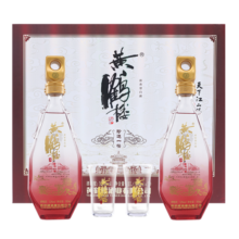 黄鹤楼酒 珍选一楼礼盒 52度500ml*2瓶 浓香型白酒礼盒装 浓香型酒 52度 500mL 1盒