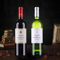 法国牙原瓶进口，Croix De Marsan 十字玛莎 波尔多AOC级 干红葡萄酒750mL*2件 赠海马刀