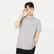 plus会员、概率券：杰克·琼斯（JACK&JONES）polo衫罗纹翻领男士短袖t恤